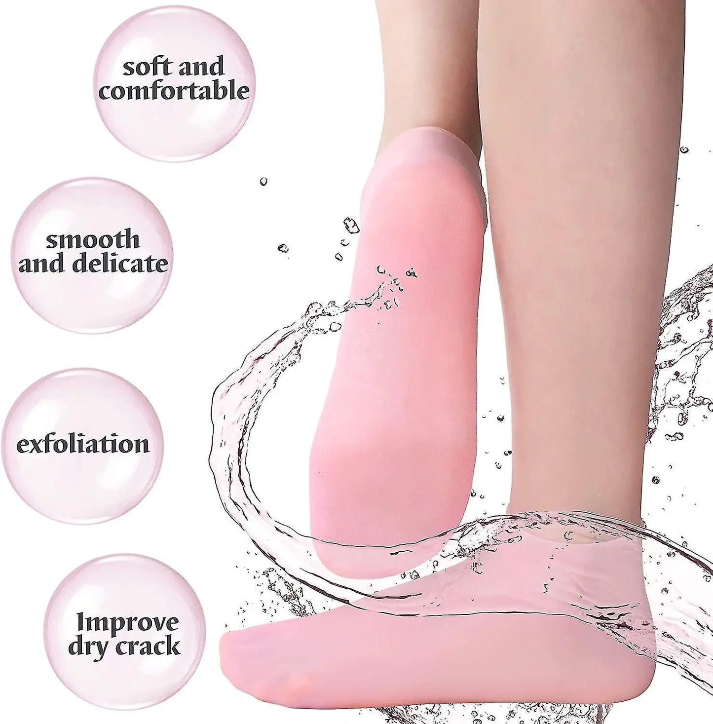 Silicone Jelly Socks Gel Moisturizing Socks Foot Anglic