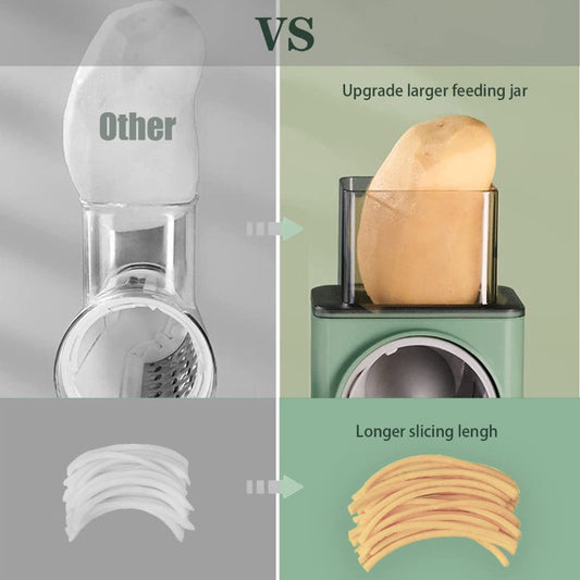 4 In 1 Vegetable Cutter Chopper Adjustable Multi-function Vegetable Cutter Kitchen Shredder Grater Artifact