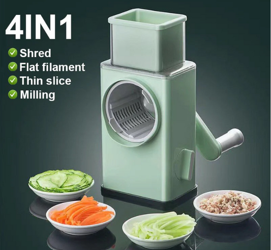 4 in 1 Multifunction Vegetable Cutter Slicer Hand Rotary Vegetable Grater