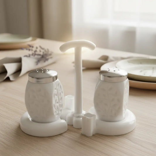 Premium Kitchen Salt and Sugar Pot Set – Stylish Aluminium Storage Anglic