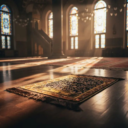 Travel-Friendly Velvet Prayer Mat Anglic