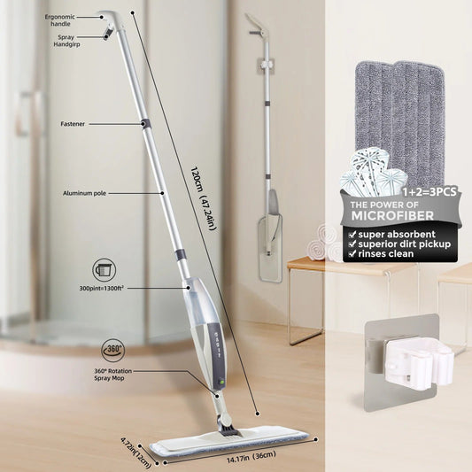 Spray Flat Mop for Quick Floor Cleaning Anglic