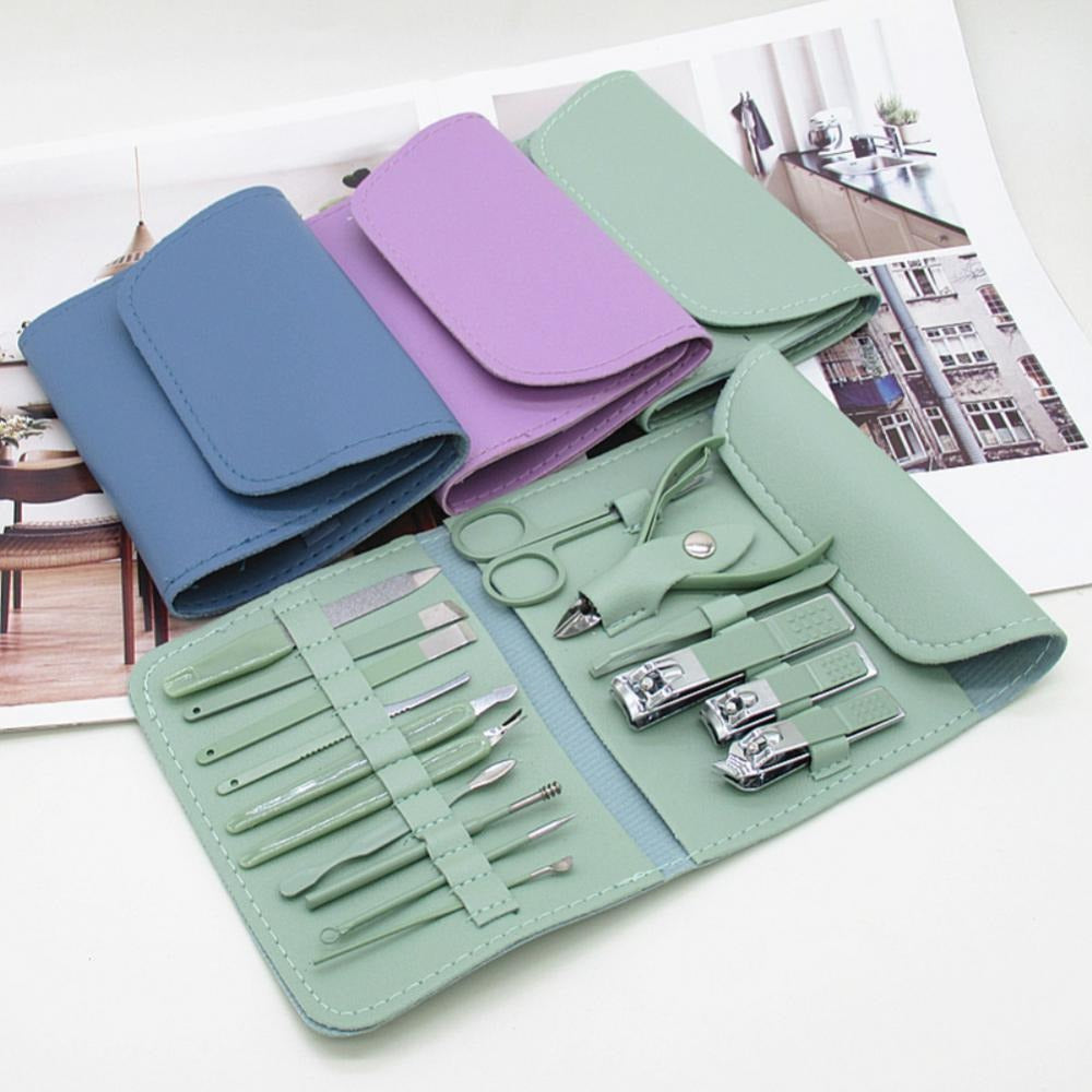 16-Piece Manicure & Pedicure Kit – Premium Stainless Steel Nail Care Set for Hand, Foot 