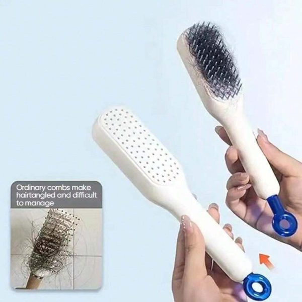 Self-Cleaning Hair Comb Anglic