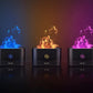 Flame Air Diffuser & Humidifier | Portable Noiseless Aroma Diffuser | Essential Oil Scent & Relaxing Mood Lighting