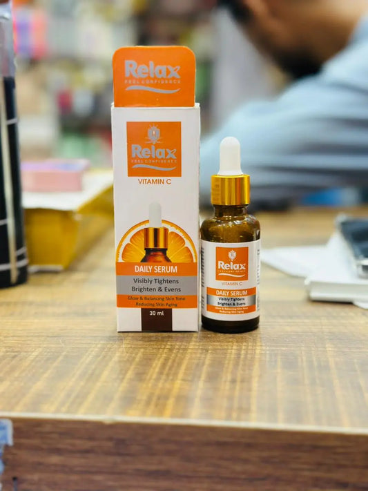 Relax Vitamin C Daily Serum - Skin Brightening & Tightening Formula