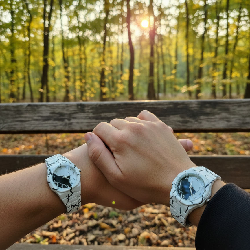 Tiger Aura Pair Watch, His & Hers Stylish Couple Set, Elegant Daily Wear