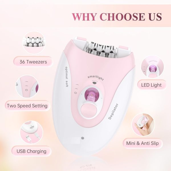 Daling DL-6032 Women’s Cordless Epilator Anglic