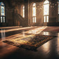 Travel-Friendly Velvet Prayer Mat Anglic