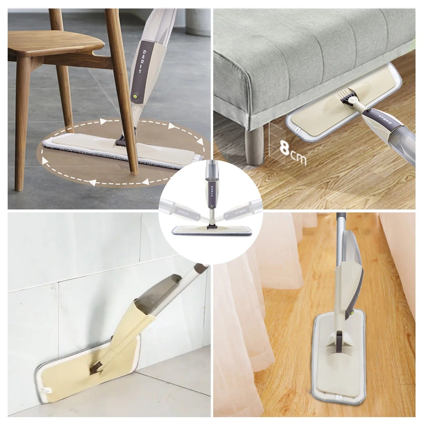 Spray Flat Mop for Quick Floor Cleaning Anglic