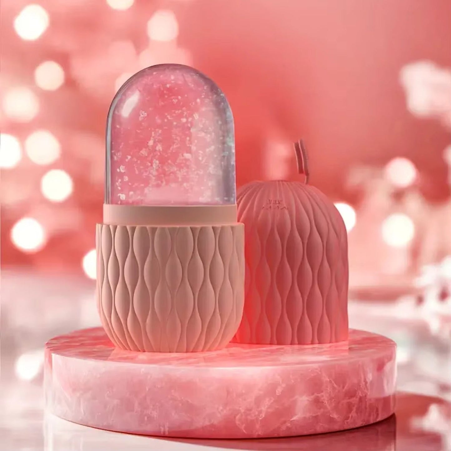 Silicone Ice Cube Facial Roller & Cleansing Scrub Anglic